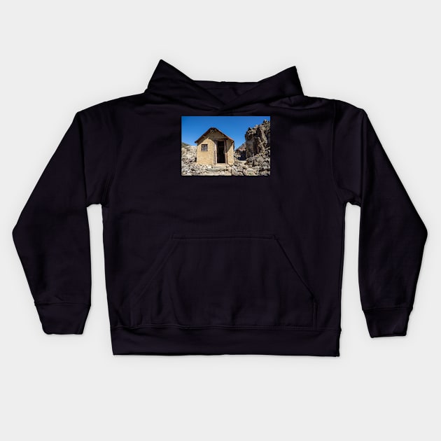 Goldminers hut. Kids Hoodie by sma1050